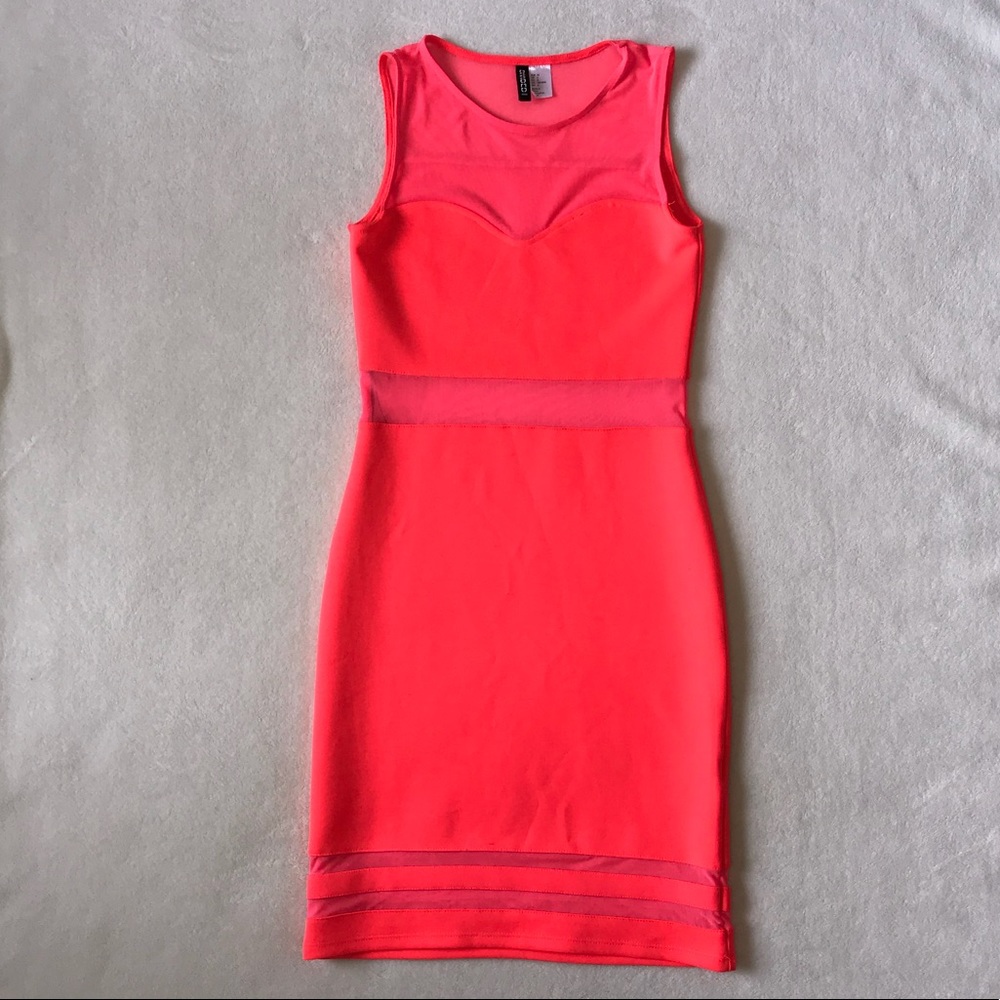 Neon Pink mini dress